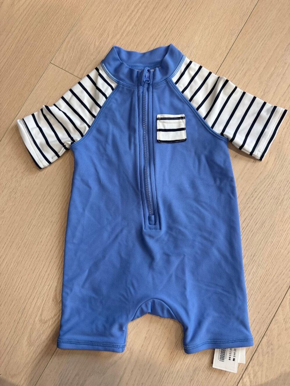 NWT Janie and Jack Swim Rashguard 6-12M Blue